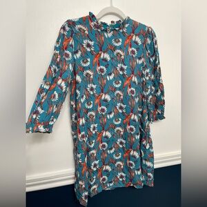 Forever21 floral long sleeve mini dress